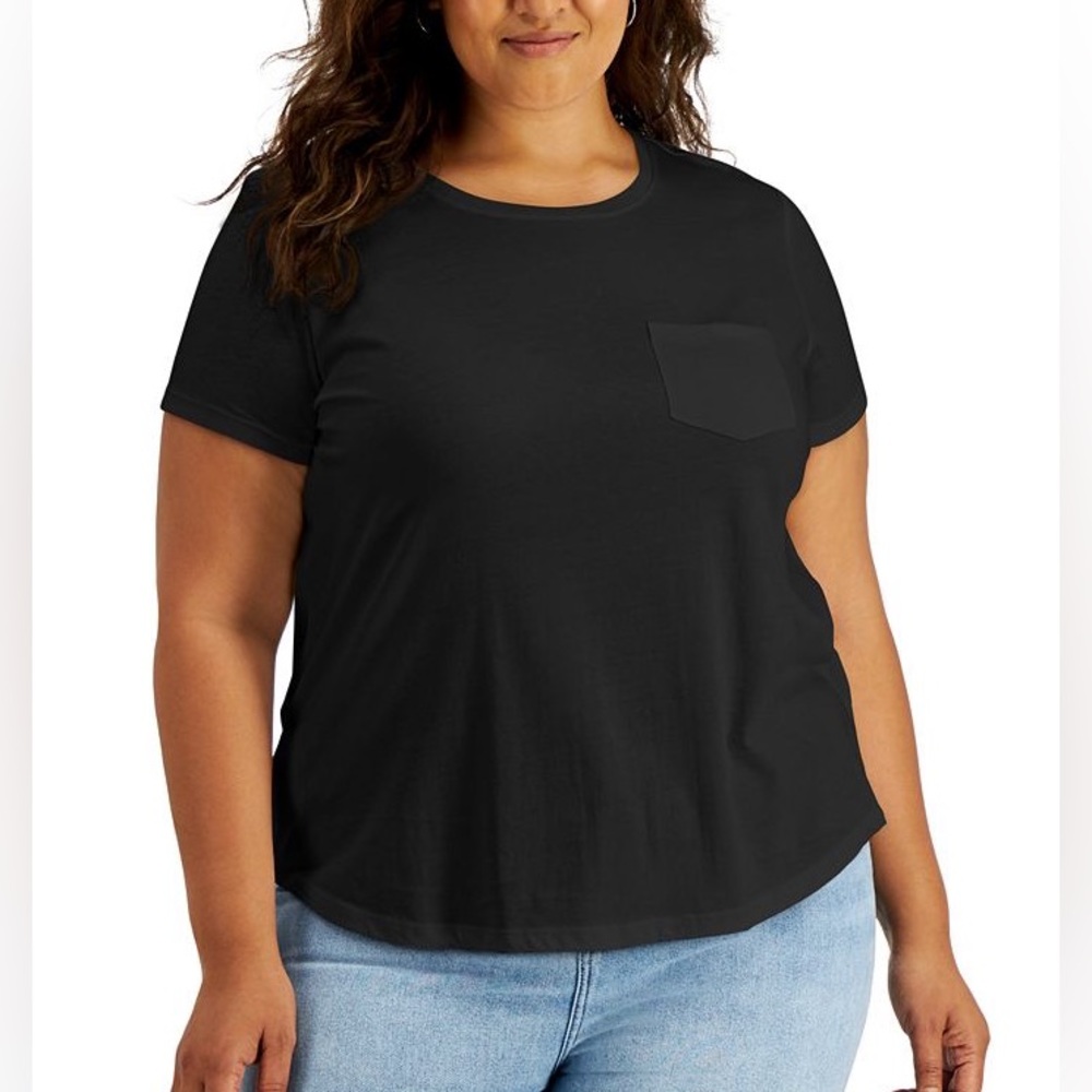 Style & Co short sleeves navy tee 3X